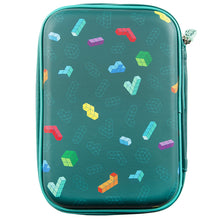 Load image into Gallery viewer, Green BuildIt Dbl Hardshell Pencil Case