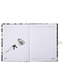 Load image into Gallery viewer, Glow in the Dark Racing Flag Paper Lockable Journal