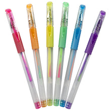 Load image into Gallery viewer, Rainbow Swirl Gel Pens (6 pack)