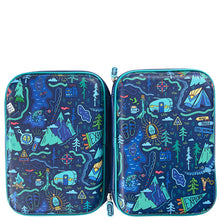 Load image into Gallery viewer, Blue Yoki Explorers Dbl Hardshell Pencil Case