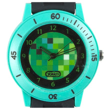 Load image into Gallery viewer, Black Pixel Build Silicone Analogue Watch