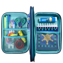 Load image into Gallery viewer, Blue Yoki Explorers Dbl Hardshell Pencil Case