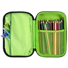 Load image into Gallery viewer, Green Pixel Build Dbl Hardshell Pencil Case
