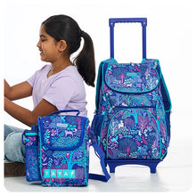 Load image into Gallery viewer, Purple Fantastical Forest Removable Trolley Backpack