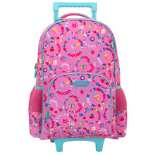 Load image into Gallery viewer, Pink Lucky Charm Large Trolley Backpack
