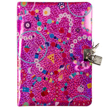 Load image into Gallery viewer, Pink Lucky Charm PU Lockable Journal