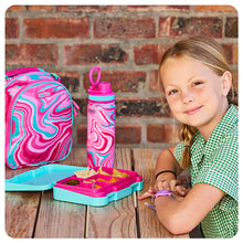 Load image into Gallery viewer, Pink Marley Swirl Dbl Wall Stainless Steel Bottle