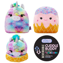 Load image into Gallery viewer, YummiCorn Reversible Cuddle Buddy