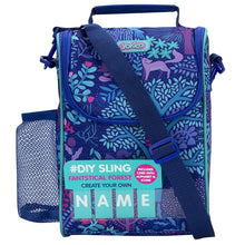 Load image into Gallery viewer, Purple Fantastical Forest DIY Sling Lunchbox