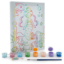 Load image into Gallery viewer, Mermaid Queen Paint by Numbers Canvas