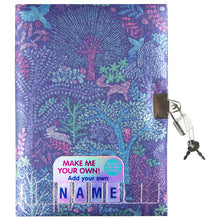 Load image into Gallery viewer, Fantastical Forest PU DIY Lockable Journal