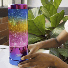 Load image into Gallery viewer, Glitter Swirl Lamp