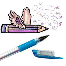 Load image into Gallery viewer, Rainbow Swirl Gel Pens (6 pack)