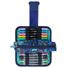 Load image into Gallery viewer, Blue Yoki Explorers Fold Over Pencil Case
