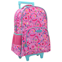 Load image into Gallery viewer, Pink Lucky Charm Large Trolley Backpack