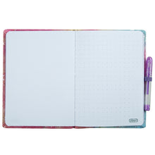 Load image into Gallery viewer, Silver Stars Tie Dye Gel Pen Pocket Journal