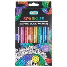 Load image into Gallery viewer, Metallic Liquid Markers (8 pack)