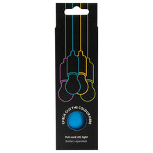 Load image into Gallery viewer, Blue Hanging Cord Light