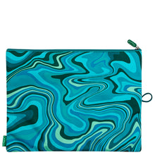 Load image into Gallery viewer, Green Marley Swirl X-Large Pencil Case
