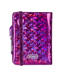 Load image into Gallery viewer, Pink Sparkle PU Gel Pen Pocket Journal