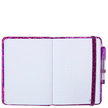 Load image into Gallery viewer, Pink Sparkle PU Gel Pen Pocket Journal