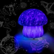 Load image into Gallery viewer, Blue Mushroom Patting Glow Lamp
