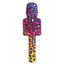 Load image into Gallery viewer, Leopard Print Bluetooth Karaoke Microphone
