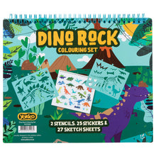 Load image into Gallery viewer, Dino Rock Colouring Set