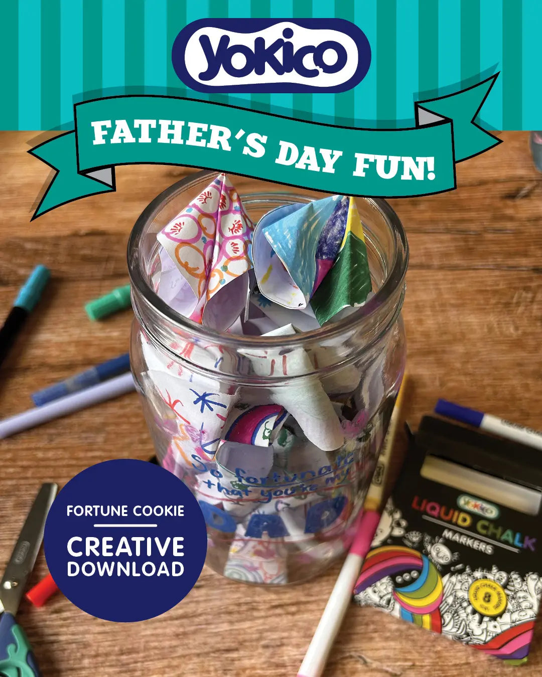 Father’s Day DIY Fortune Cookie Creative Download