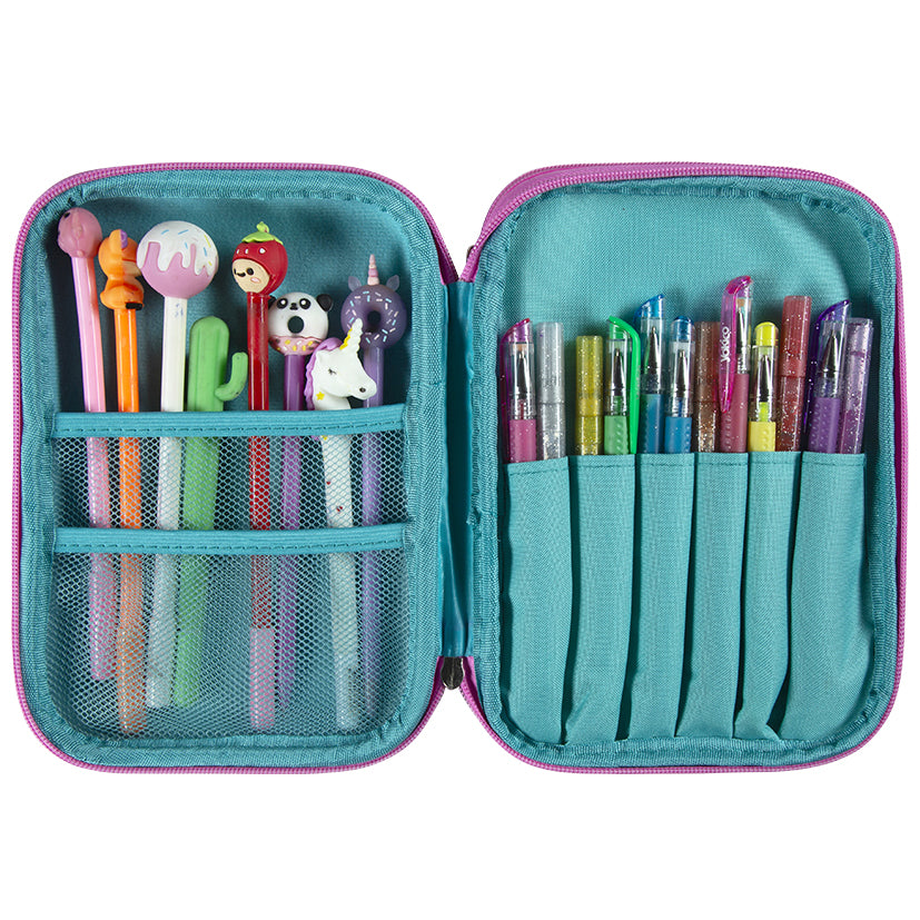 Pink Magic Realm Dbl Hardshell Pencil Case