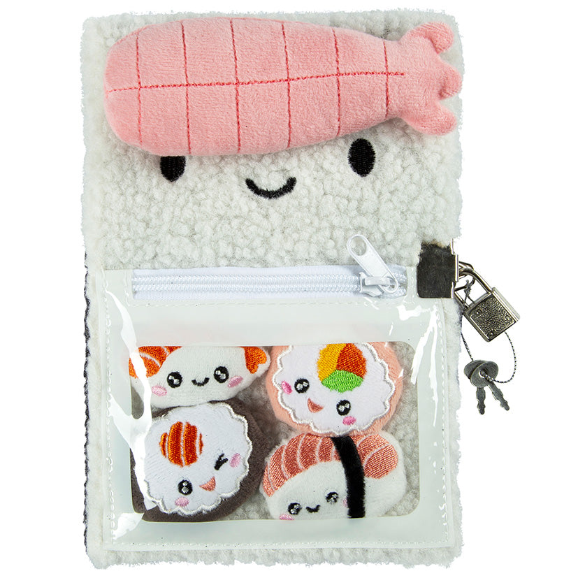 Sushi's Sushi Fluffy Lockable Journal