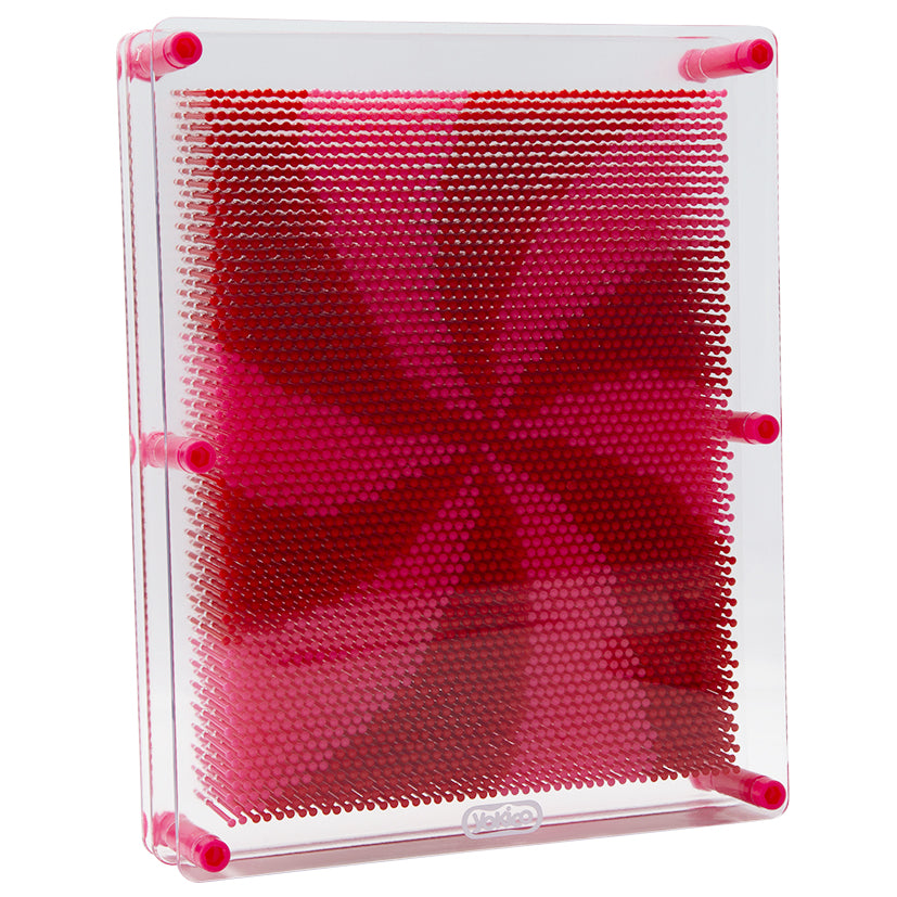 Pink & Red Large Swirl Pin Art