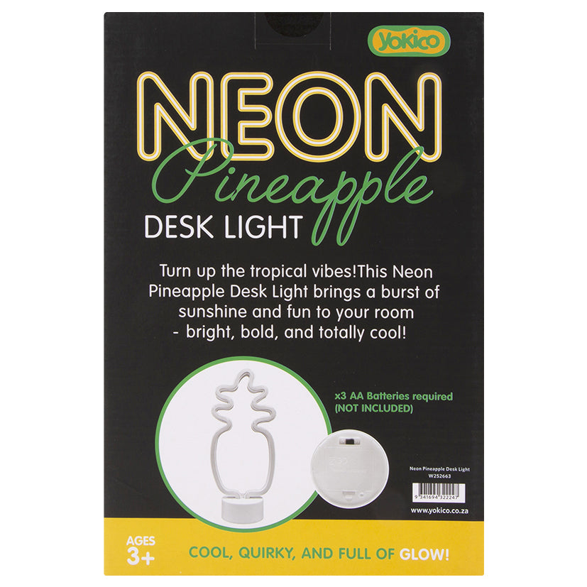 Neon Pineapple Desk Light