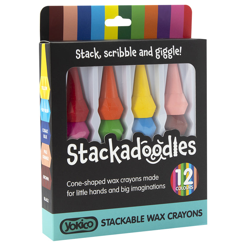Stackadoodles Wax Crayons (12 Pack)