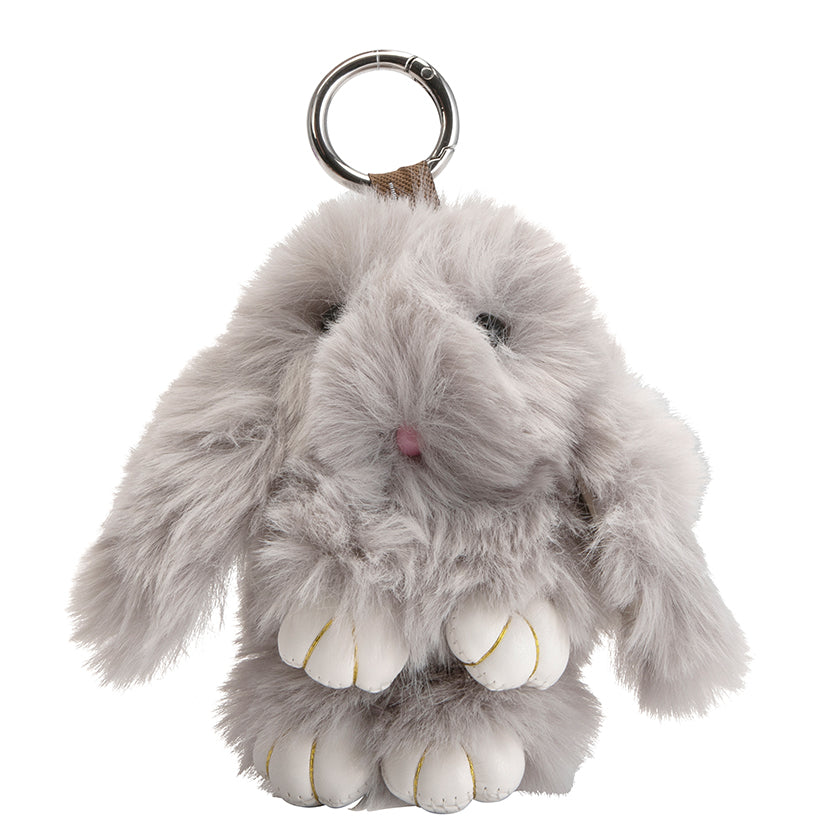 Fluffy Bunny Keychain