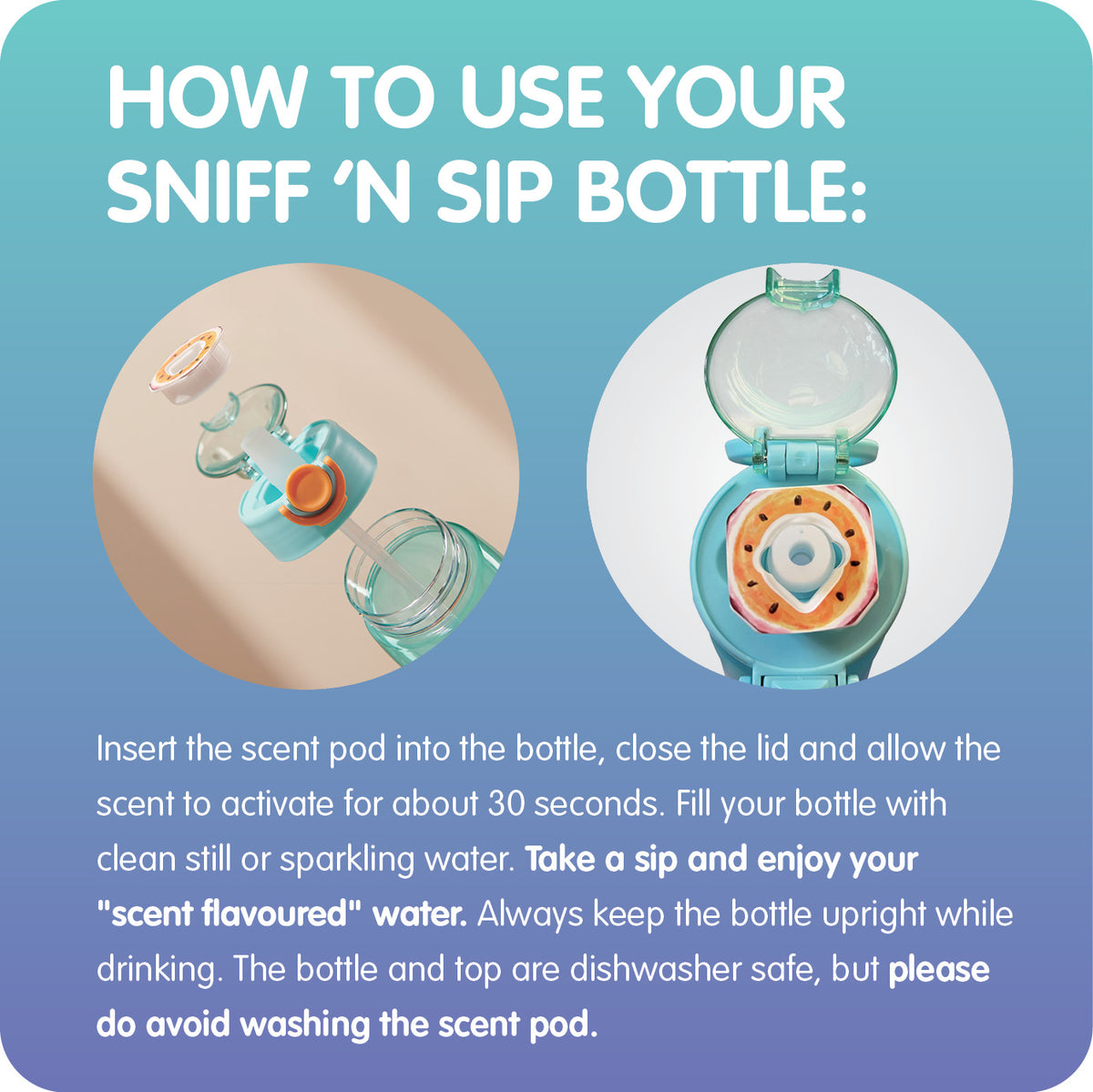 Blue Ocean Sniff 'n Sip Bottle