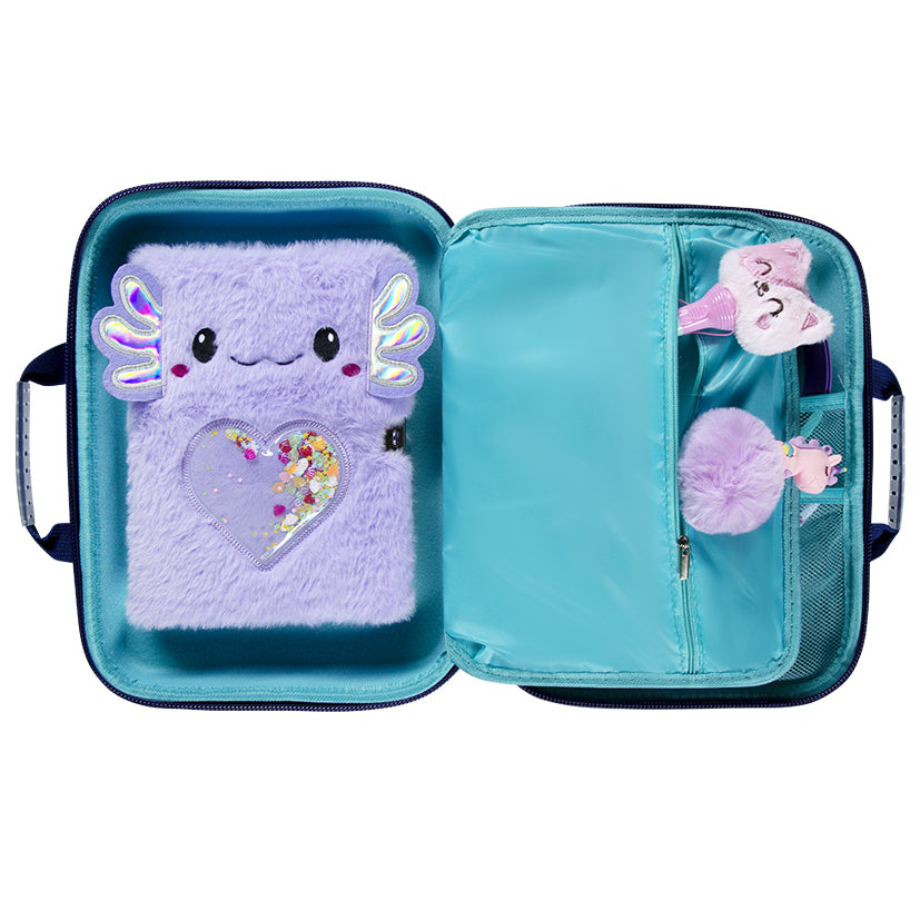 Purple Yoki Bubble Tech Travel Case