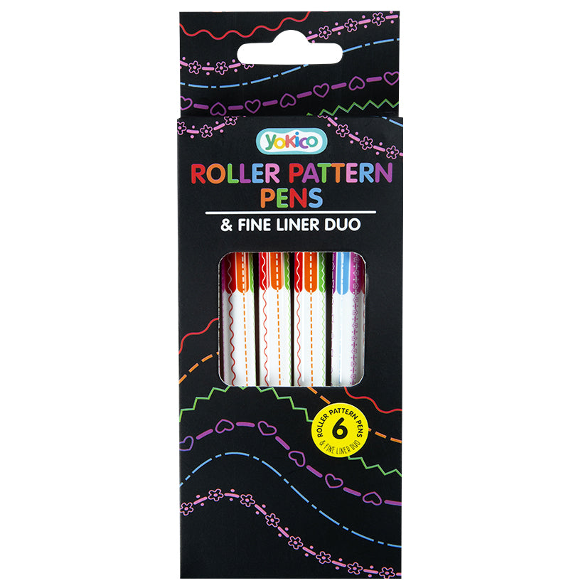 Roller Pattern Pens (6 pack)