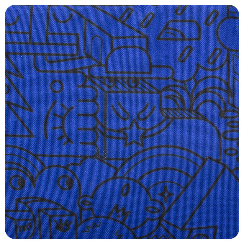 Blue Illi MashUp Carry All Pencil Case