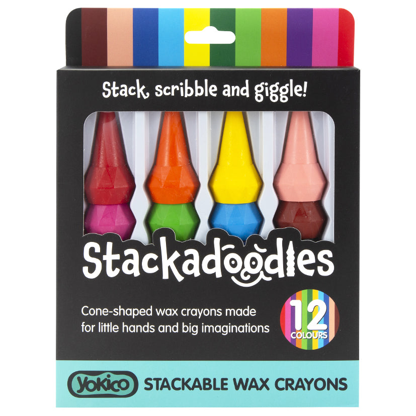 Stackadoodles Wax Crayons (12 Pack)