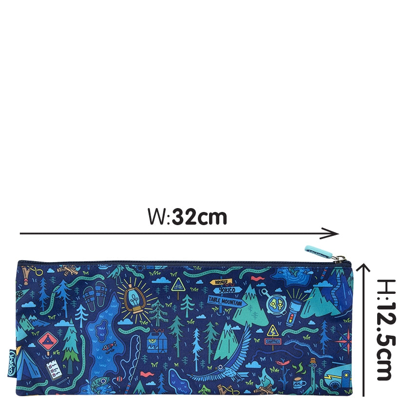Blue Yoki Explorers Classic Pencil Case