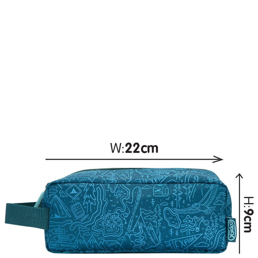 Green Yoki Explorers Carry All Pencil Case