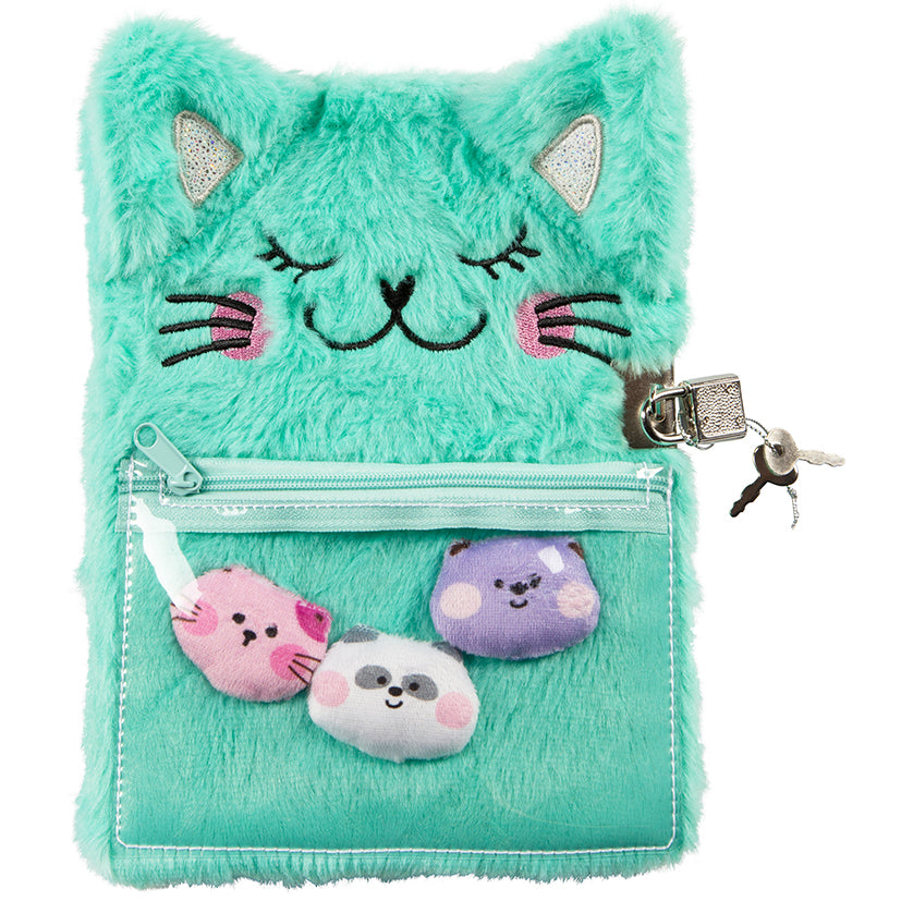 Kitty's Kitties Fluffy Lockable Journal