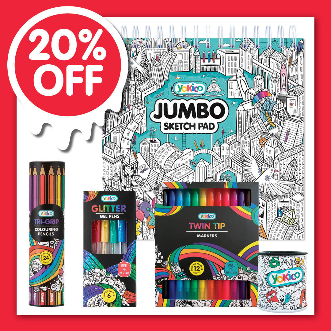 GP2603 - 20% -Pink Set Jumbo Sketchpad Let's Explore