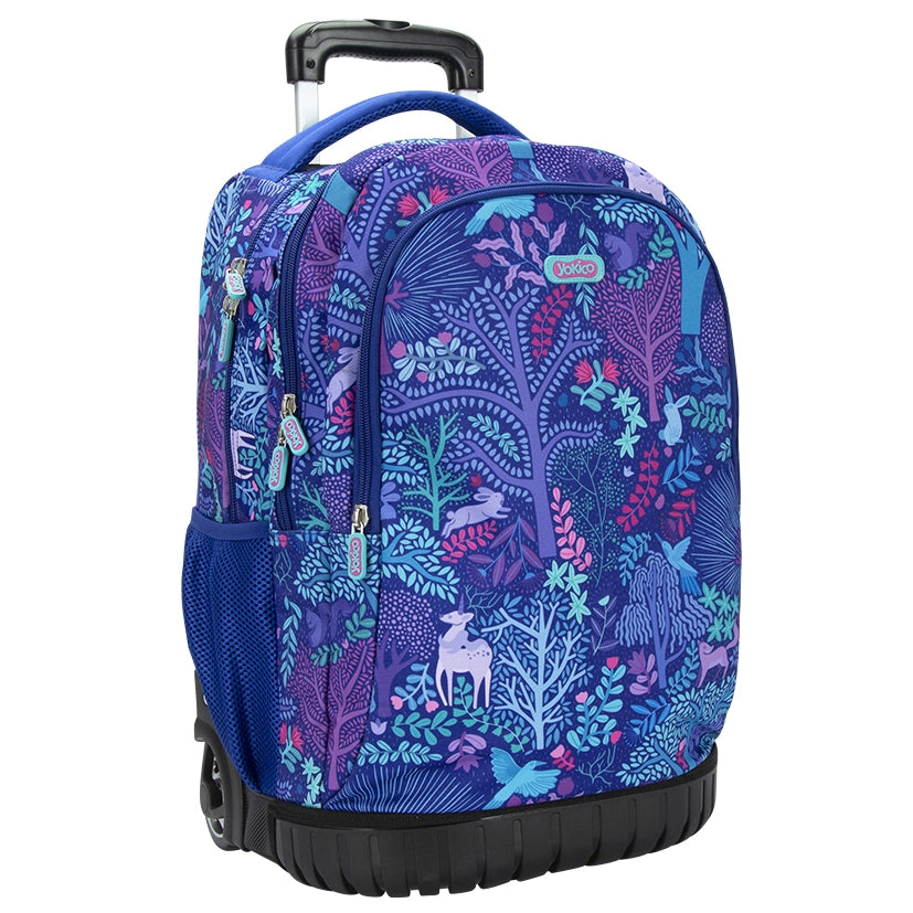 Purple Fantastical Forest Premium Trolley Backpack