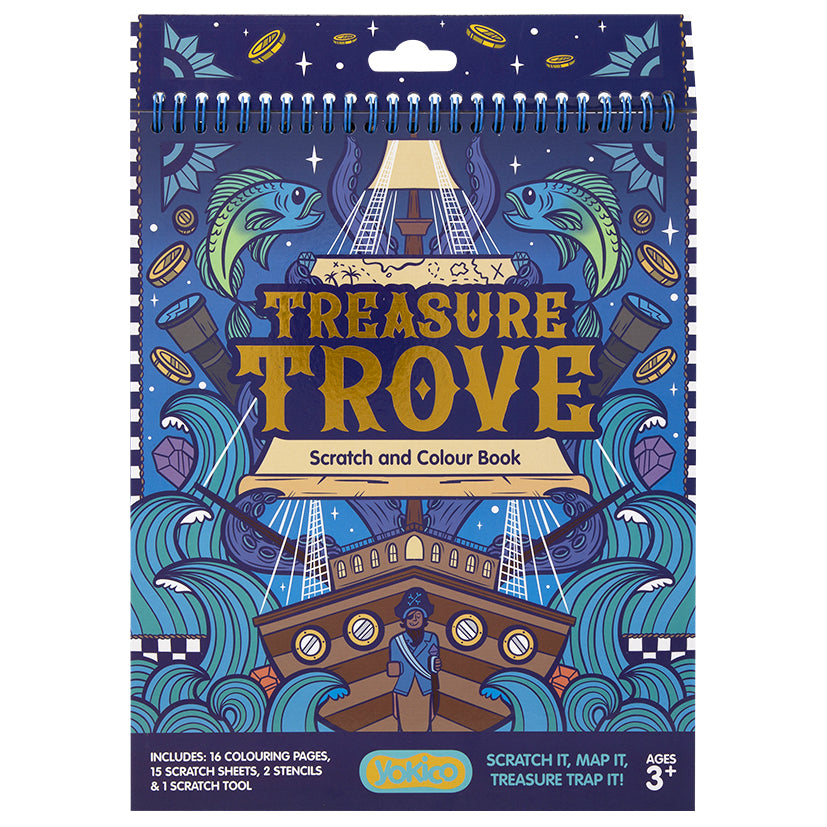 Treasure Trove Scratch & Colouring Set