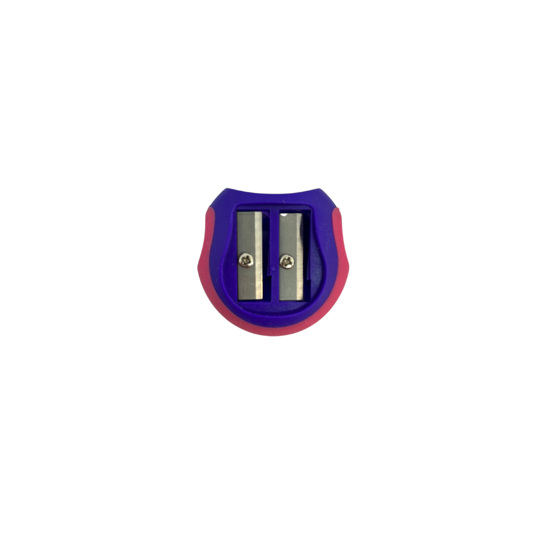 2 Hole Round Sharpener - Pink / Purple