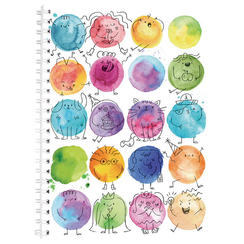 Bloblings A4 Spiral Notebook