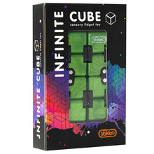 Load image into Gallery viewer, Green Infinite Fidget Cube