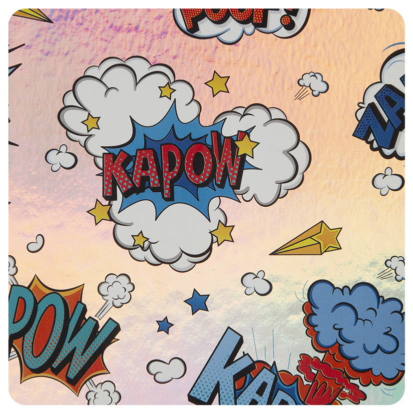 Kaboom Iridescent Paper Lockable Journal